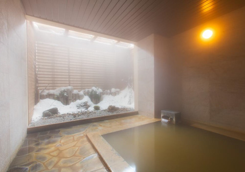 The indoor & outdoor natural hot springs was a highlight