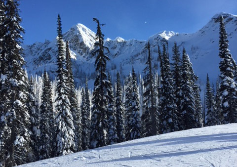 Blue Sky day at Revelstoke