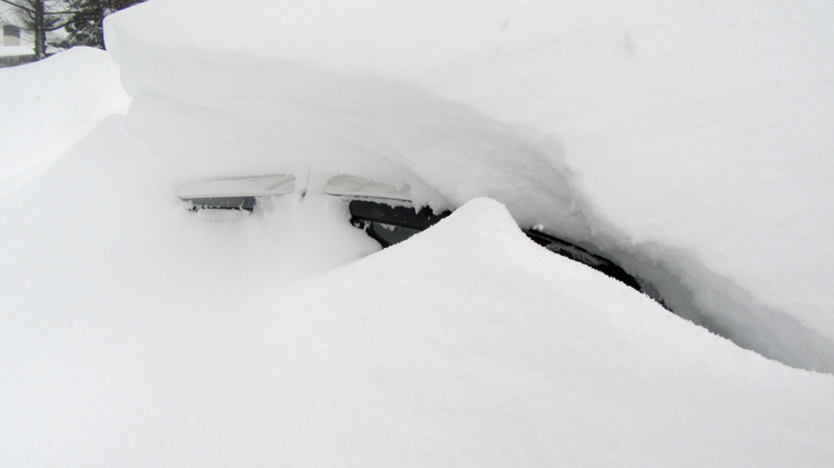 Yes that's our car - took a while to dig out!