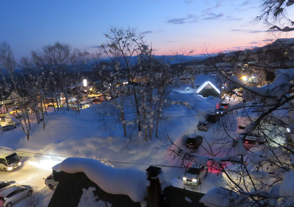 Looking out over the village