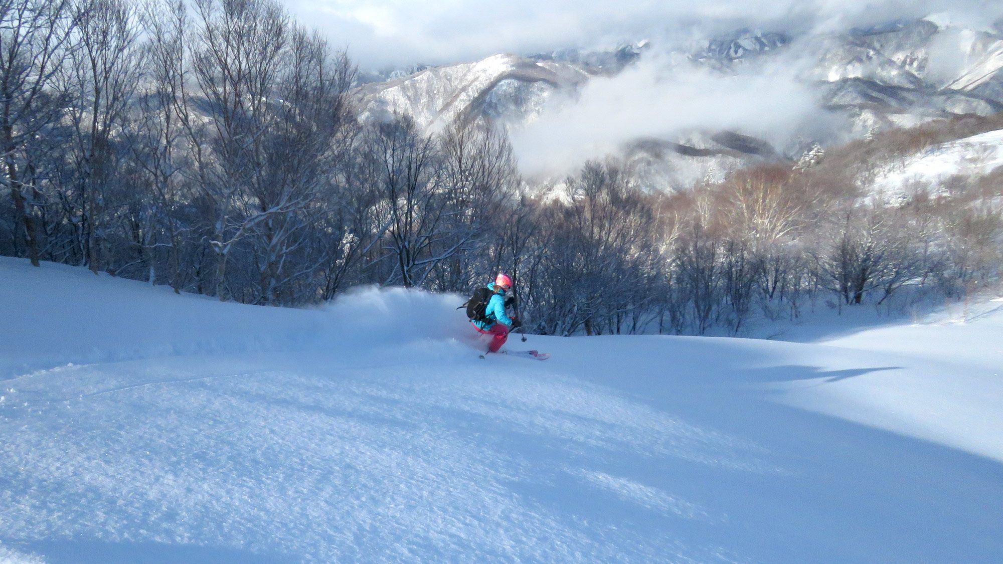 The steepest run at the ski resort