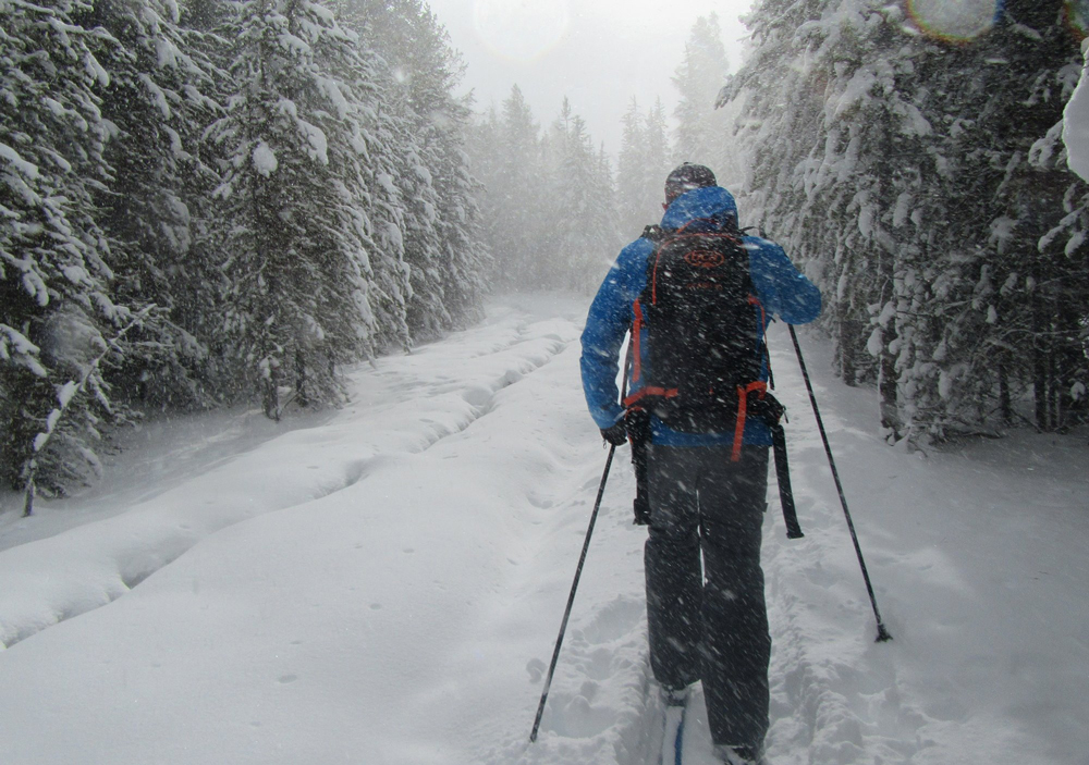 Cross country skiing in Yellowstone