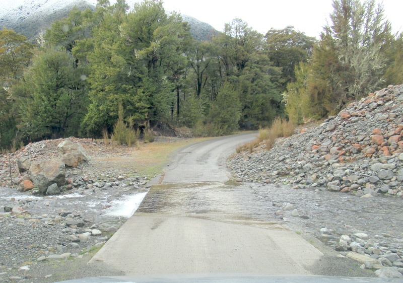 The initial part of the road