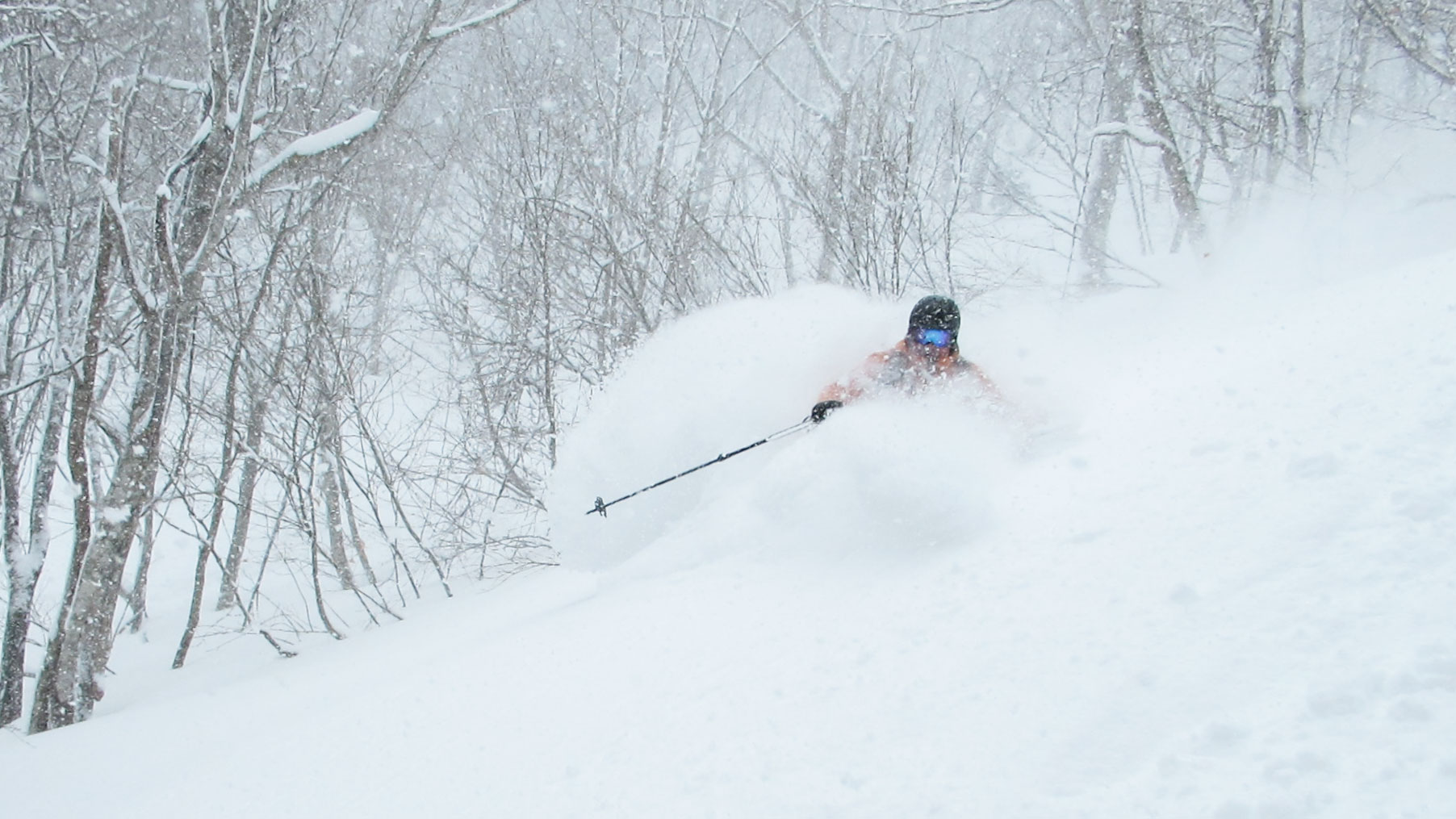 Storm skiing