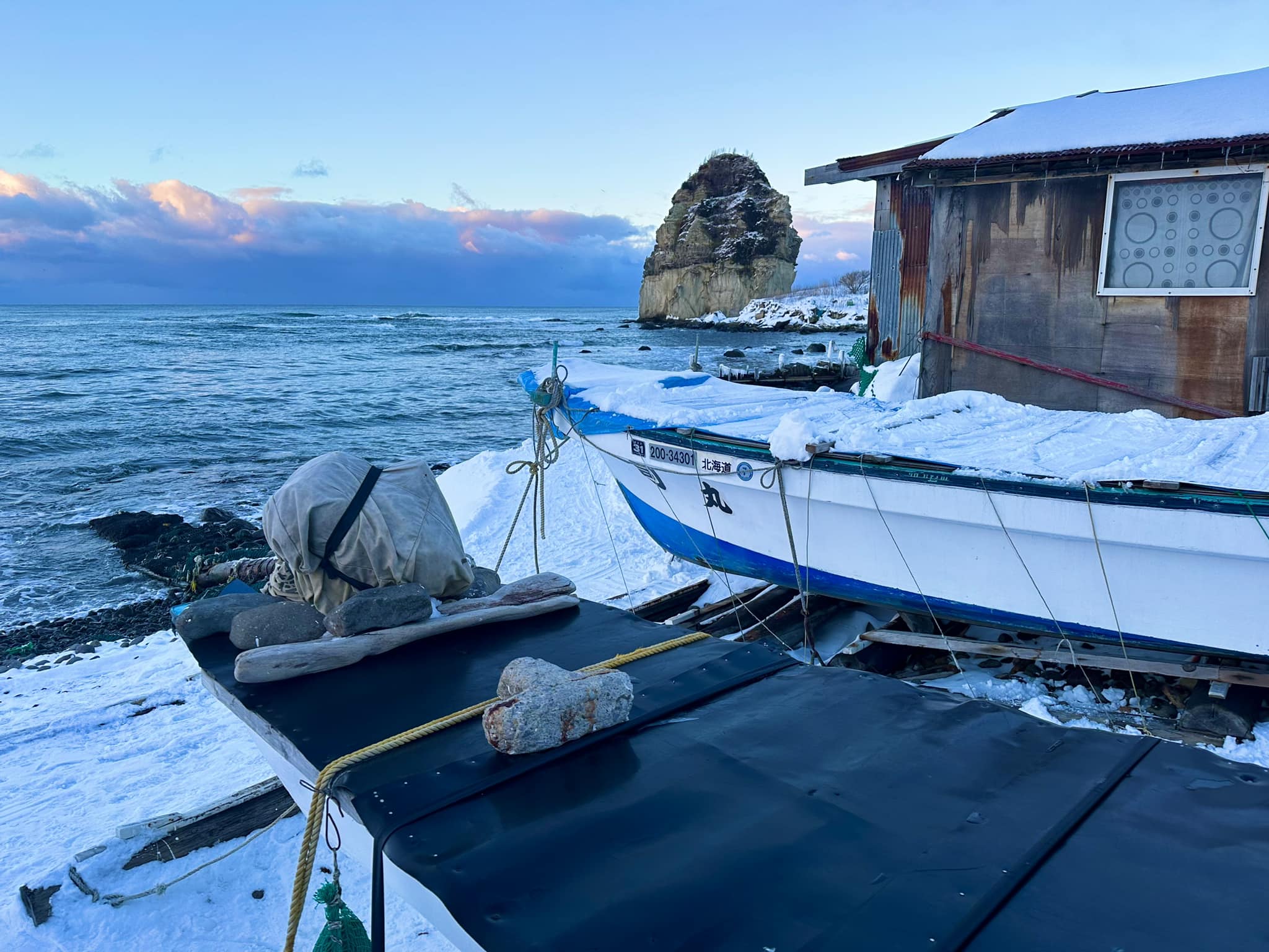 Where the snow meets the sea