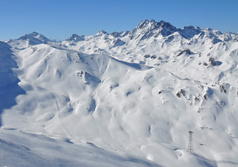 Piz Val Gronda has some of Ischgl ski resort