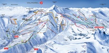 Grand Domaine Valmorel St-Francois-Longchamp Ski Trail Map