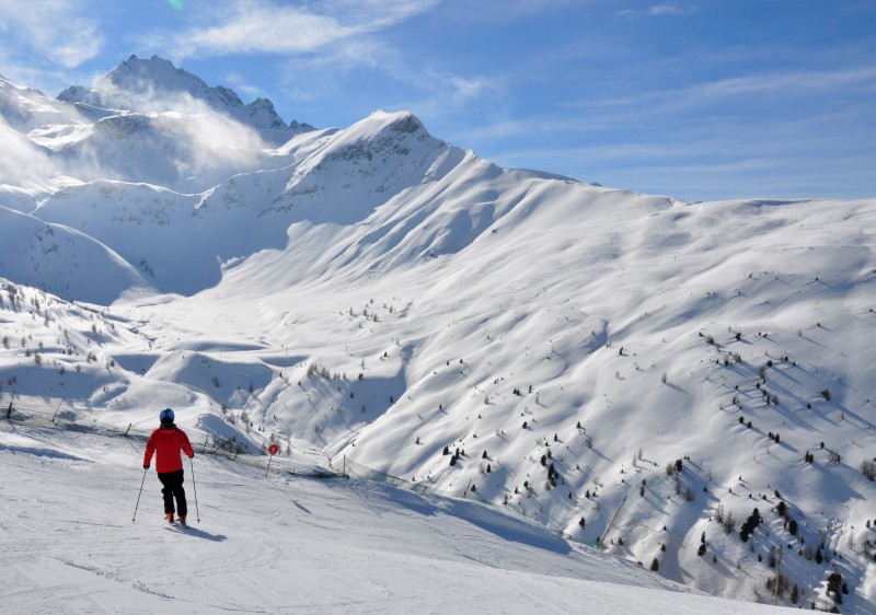 Cima Piazzi - San Colombano ski resort, Italy.