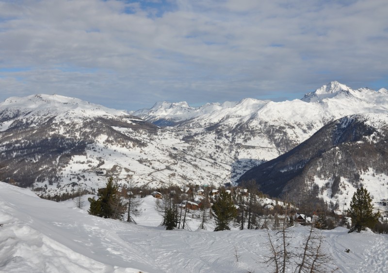 Via Lattea from Colle Bercia in Claviere ski resort