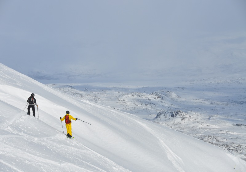 Find some personal space when skiing Sweden