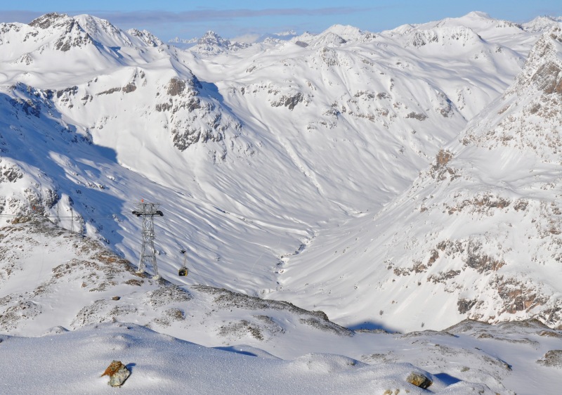 Diavolezza Lagalb is a high altitude adventure ski location